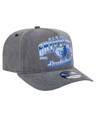 Men's Charcoal Memphis Grizzlies Throwback Washed Pre-Curved 9FIFTY Snapback Hat