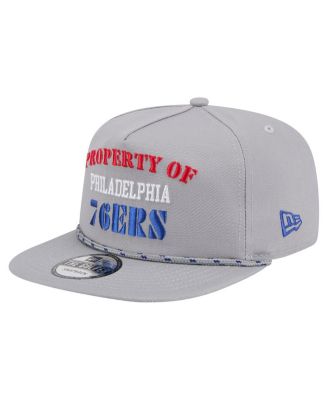 Men's Gray Philadelphia 76ers Throwback Property Of Golfer Snapback Hat