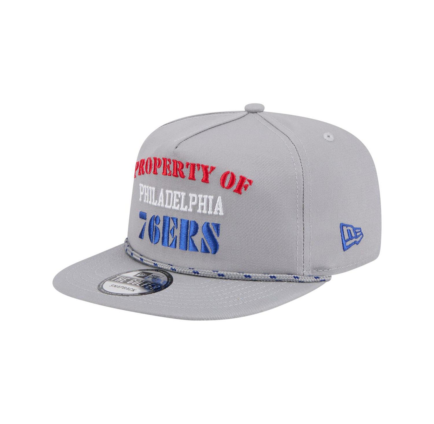 Men's Gray Philadelphia 76ers Throwback Property Of Golfer Snapback Hat