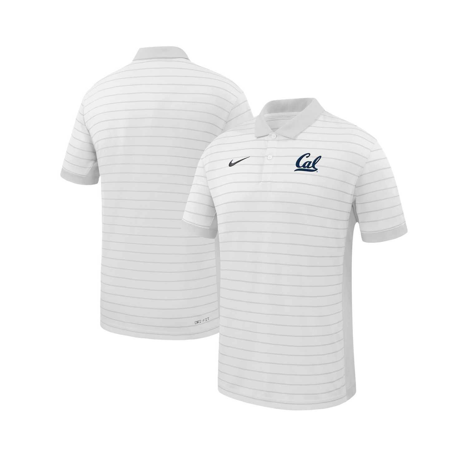 Men's White Cal Bears 2025 Early Season Coaches Sideline Victory Stripe Performance Polo Shirt