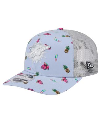 New Era - Men's&nbsp; Light Blue Miami Dolphins Adventure Surfboard 9SEVENTY Adjustable Hat