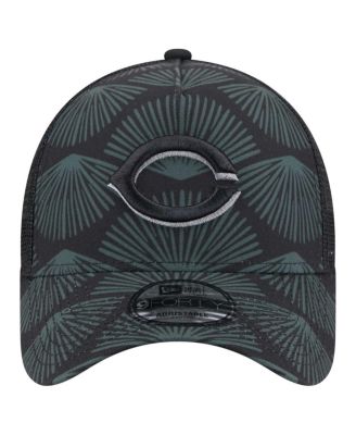 Men's Black Cincinnati Reds 9FORTY A-Frame Trucker Adjustable Hat
