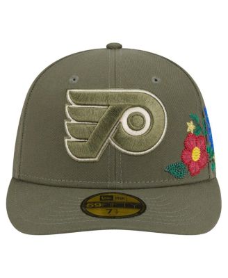 Men's Olive Philadelphia Flyers Tonal Florals 59FIFTY Fitted Hat