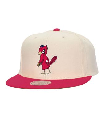 Mitchell & Ness - Men's Cream St. Louis Cardinals Cooperstown Collection Basic Flip Snapback Hat