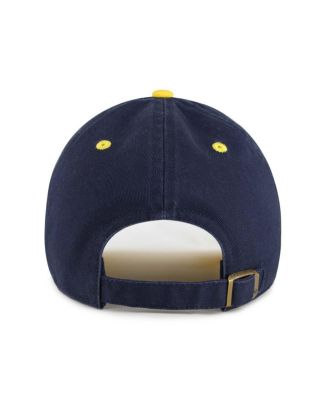 Big Boys and Girls White Michigan Wolverines Scooter Clean Up Adjustable Hat