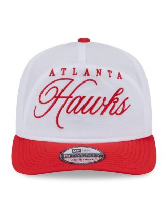 Men's White/Red Atlanta Hawks 2025 NBA Draft On-Stage Nylon 19TWENTY Adjustable Hat