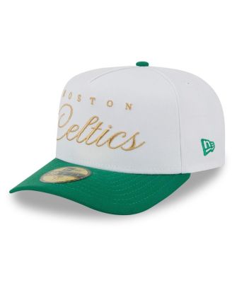 Men's White/Kelly Green Boston Celtics 2025 NBA Draft A-Frame 59FIFTY Fitted Hat