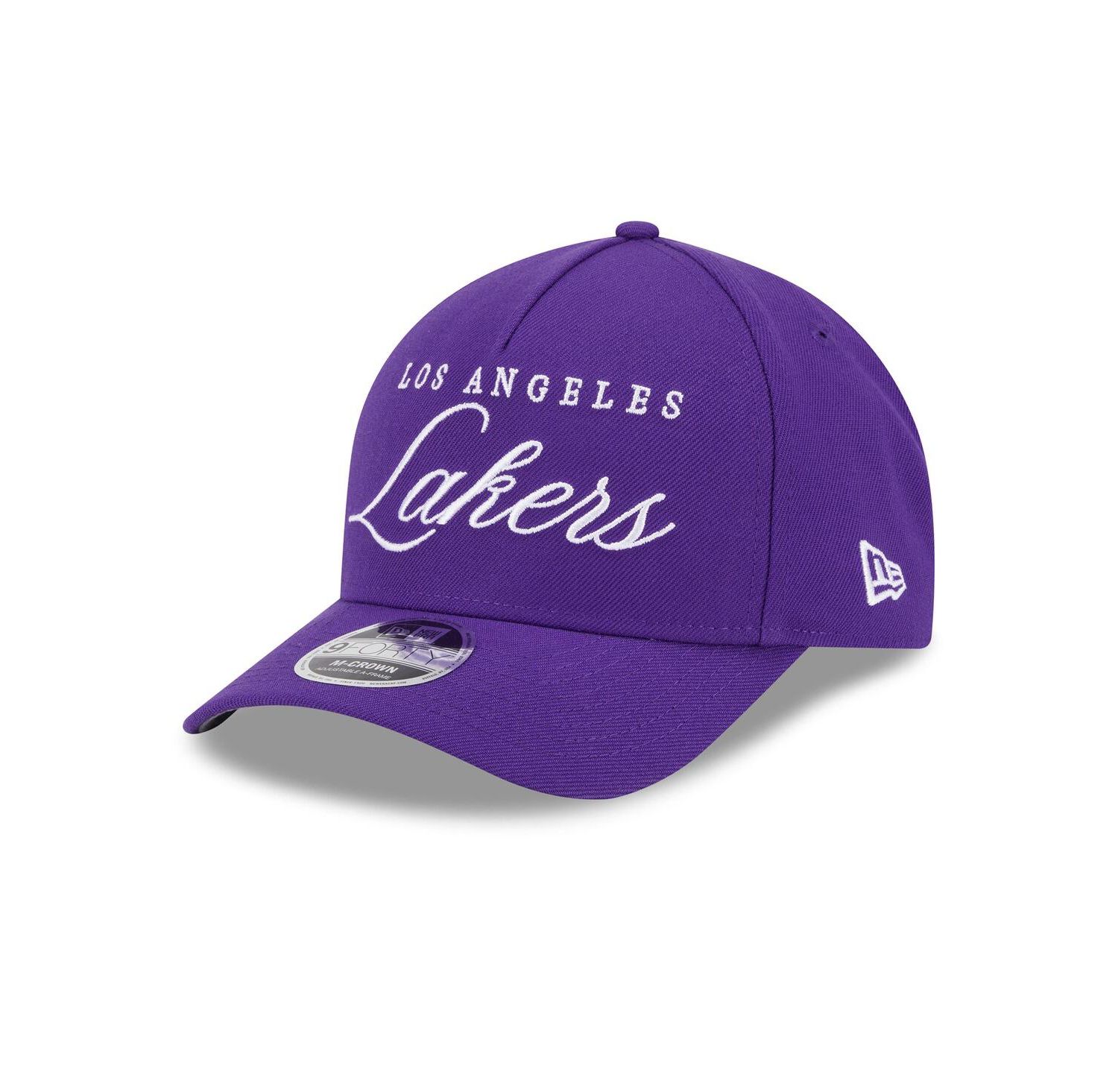 Men's Purple Los Angeles Lakers 2025 NBA Draft M-Crown A-Frame 9FORTY Adjustable Hat