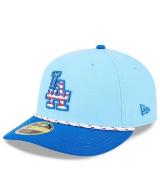 New Era - Men's Light Blue/Royal Los Angeles Dodgers 2025 Fourth of July Low Profile 59FIFTY Fitted Hat