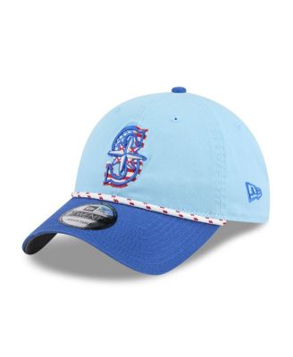 New Era - Men's Light Blue/Blue Seattle Mariners 2025 Fourth of July 9TWENTY Adjustable Hat