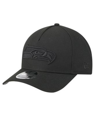 New Era - Men's Black Seattle Seahawks Team Collection 9FORTY M-Crown A-Frame Adjustable Hat