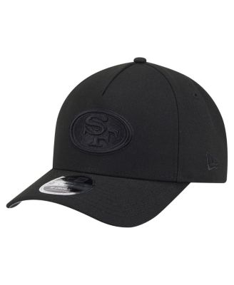 New Era - Men's Black San Francisco 49ers Team Collection 9FORTY M-Crown A-Frame Adjustable Hat