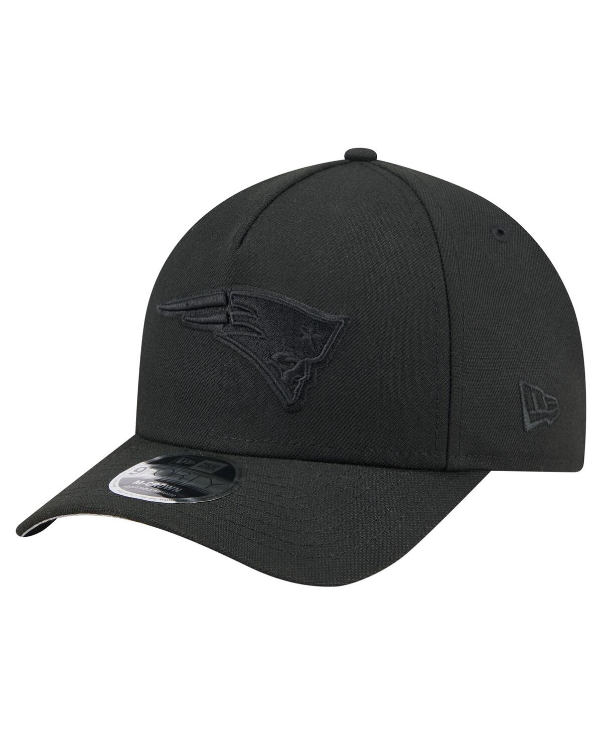 New Era Men's Black New England Patriots Team Collection 9FORTY M-Crown A-Frame Adjustable Hat