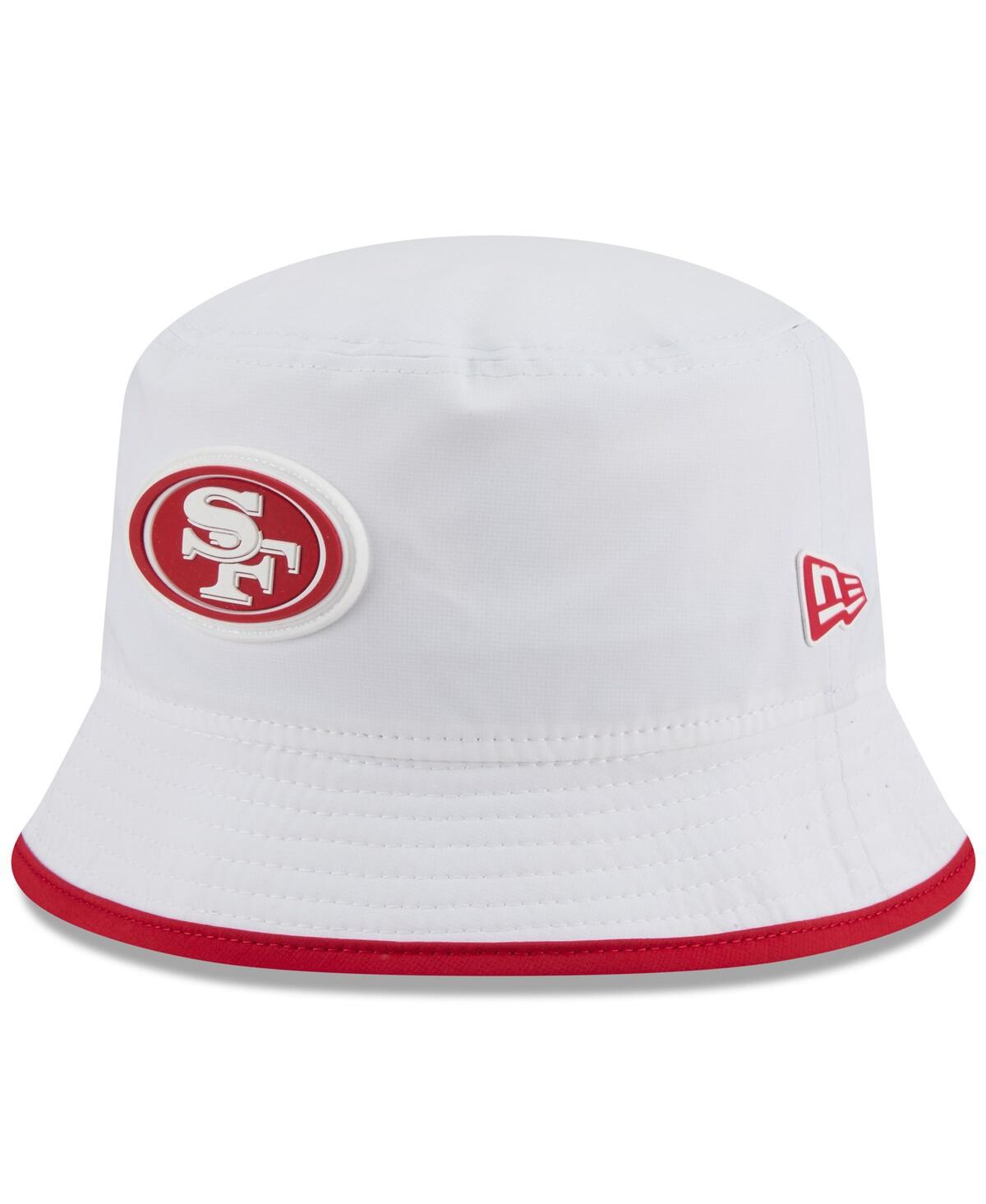 New Era Men's White San Francisco 49ers 2025 Nfl Training Camp Stretch Bucket Hat