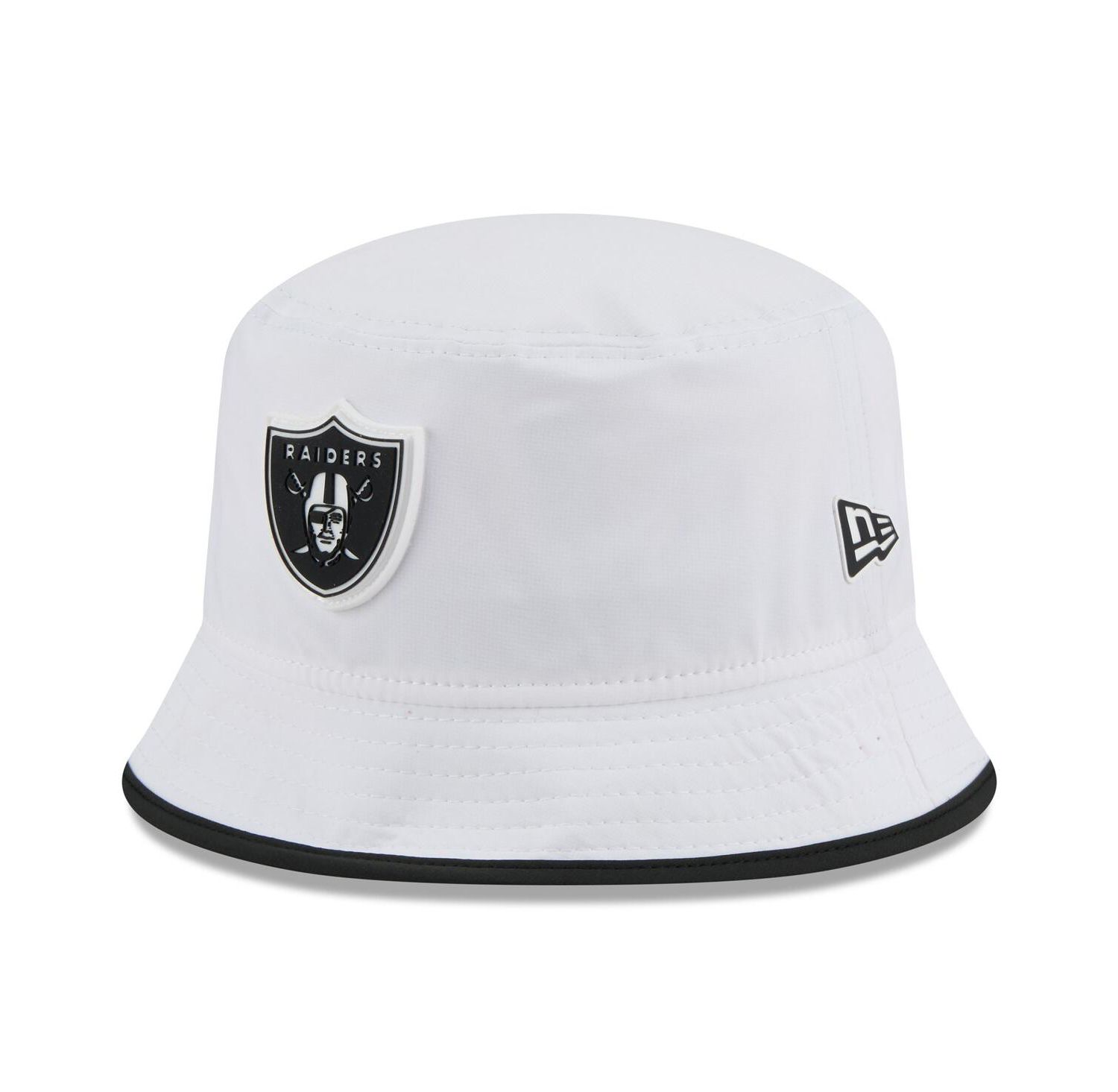 Men's White Las Vegas Raiders 2025 NFL Training Camp Stretch Bucket Hat