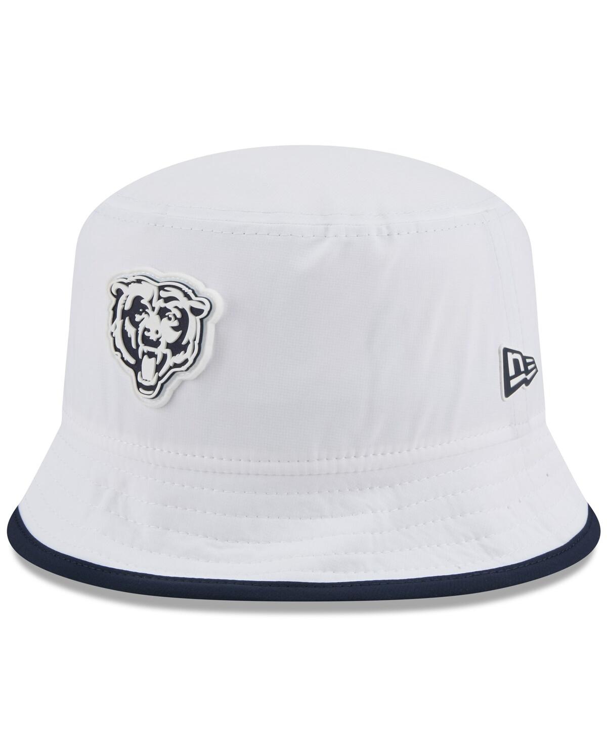 New Era Men's White Chicago Bears 2025 Nfl Training Camp Stretch Bucket Hat