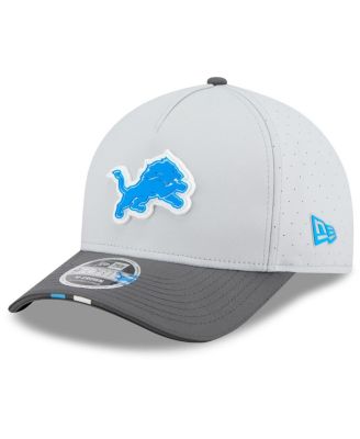 New Era - Men's Gray/Graphite Detroit Lions 2025 NFL Training Camp A-Frame 9FORTY Adjustable Hat