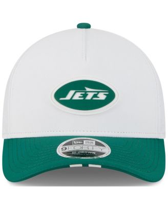 Big Boys and Girls White/Green New York Jets 2025 NFL Training Camp A-Frame 9FORTY Adjustable Hat