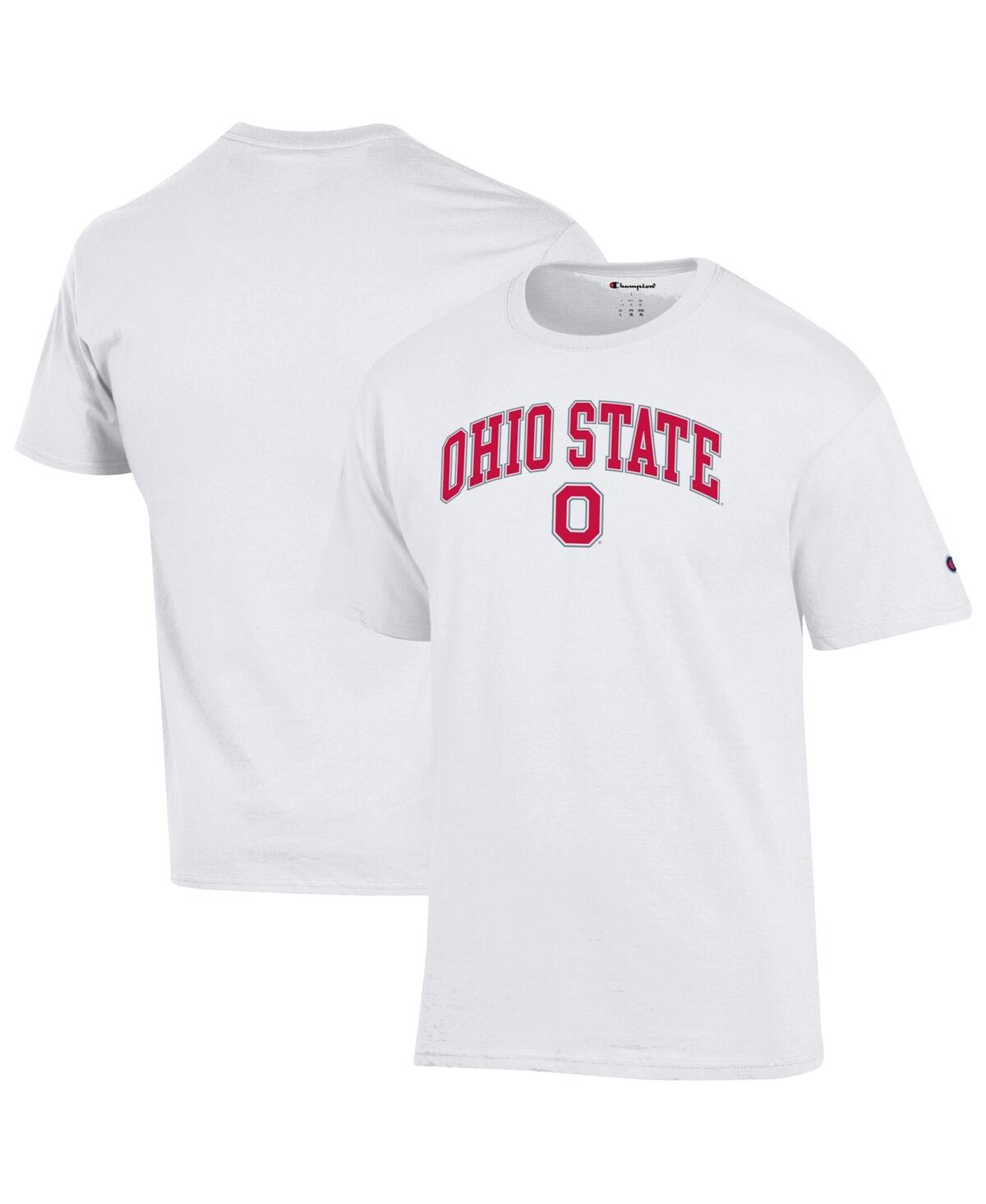Men'sÂ White Ohio State Buckeyes Arched Logo T-Shirt - White