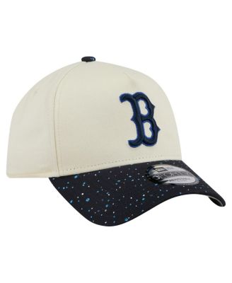 Men's Cream Boston Red Sox Speckle A-Frame 9FORTY Adjustable Hat