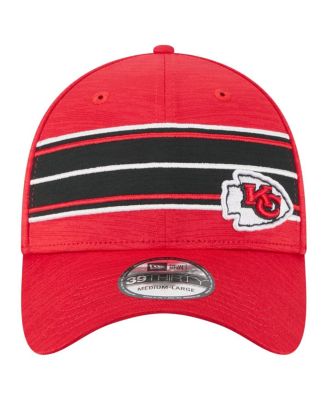 Men's Red Kansas City Chiefs Stripes 39THIRTY Flex Hat