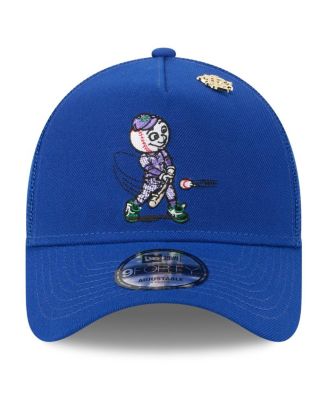 Men's Royal New York Mets 2025 Big League Chew A-Frame 9FORTY Adjustable Trucker Hat