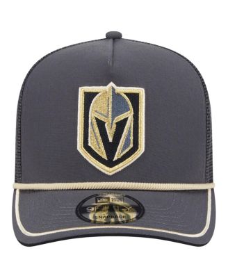 Men's Gray Vegas Golden Knights Vintage Team Rope A-Frame 9FIFTY Snapback Hat