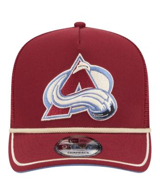 Men's Burgundy Colorado Avalanche Vintage Team Rope A-Frame 9FIFTY Snapback Hat