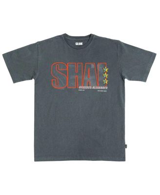 Men's and Women's Shai Gilgeous-Alexander Charcoal Oklahoma City Thunder February/March 2025 Cover Graphic Remix T-Shirt