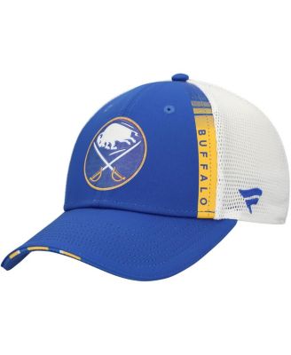 Fanatics - Men's Royal/White Sabres Authentic Pro Draft Adjustable Trucker Hat