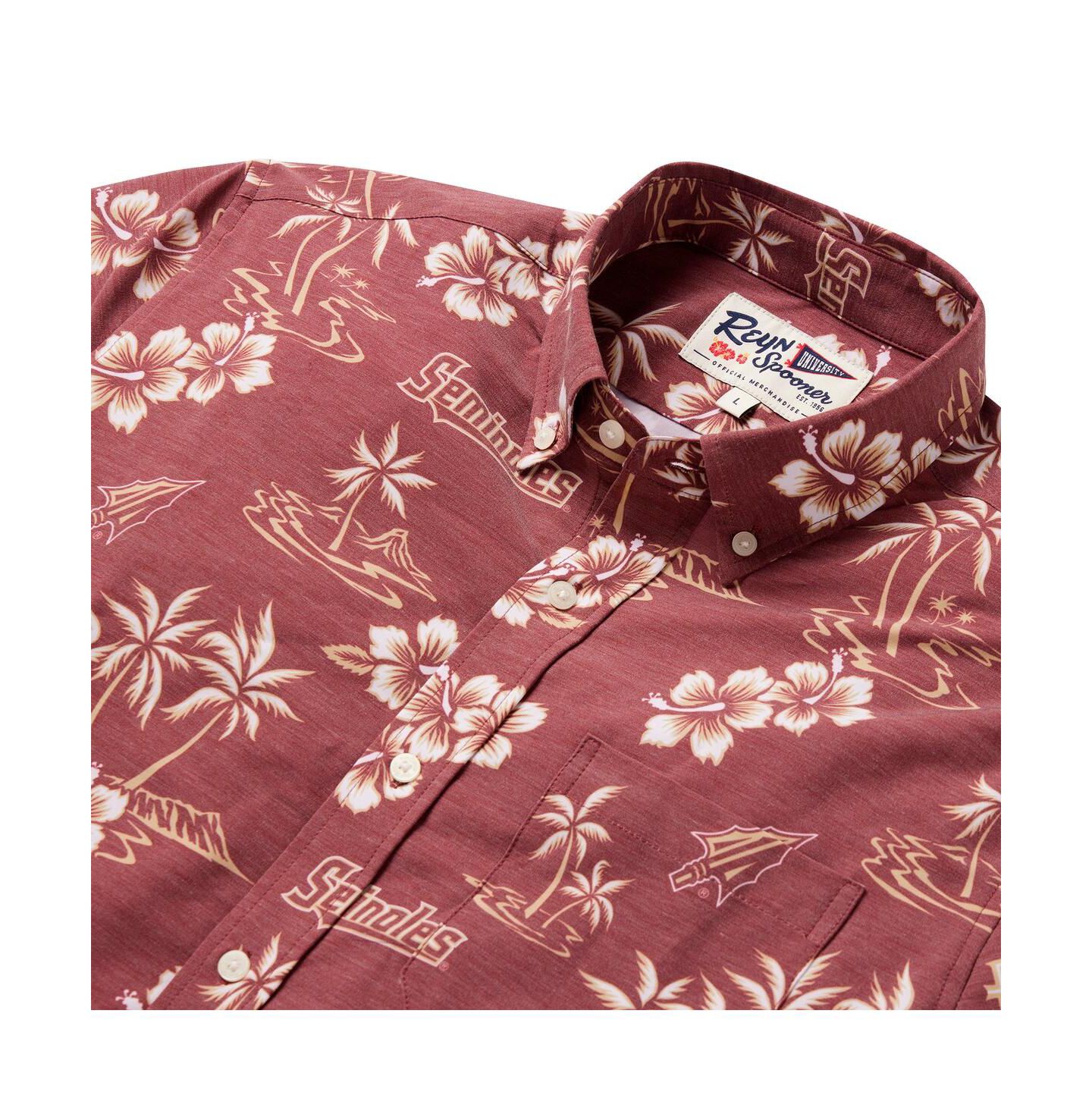 Мужская рубашка Reyn Spooner Garnet Florida State Seminoles Classic Button-Up — фото 4