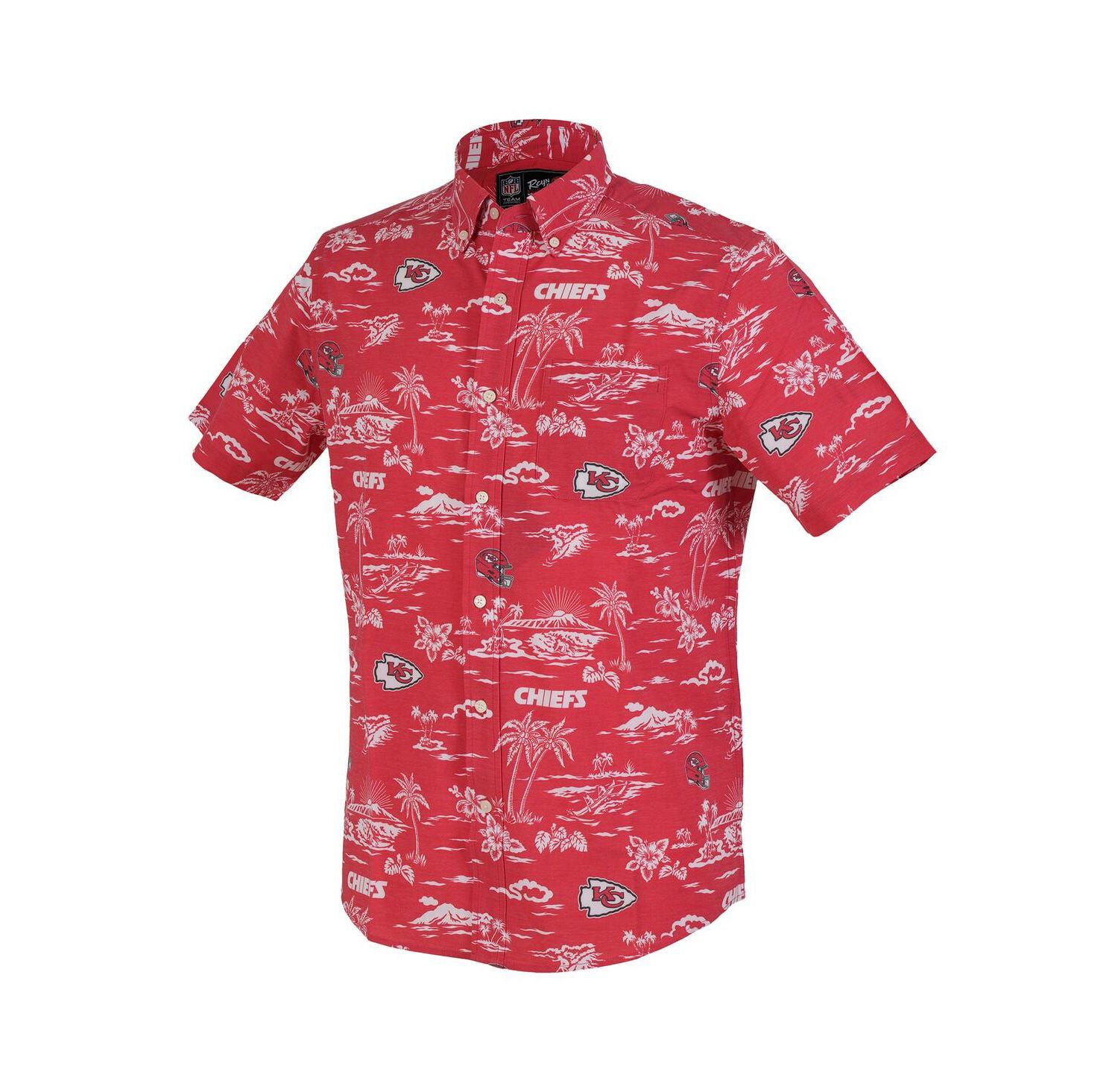 Men's Red Kansas City Chiefs Kekai Performance Button-Down Shirt