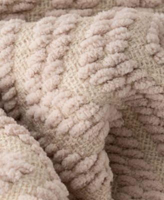 Herringbone Chenille Knit Throw, 50" x 60"