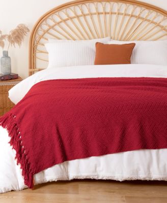 Herringbone Chenille Knit Throw, 60"x 80"