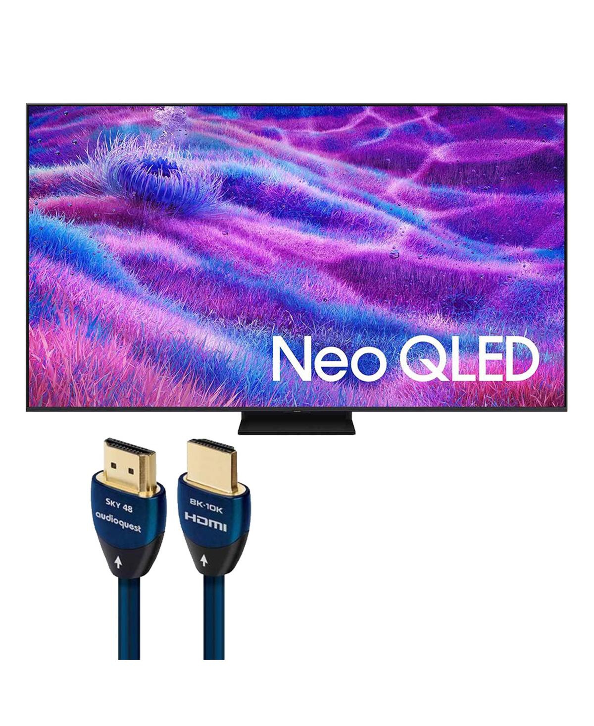 Samsung QN80F Inch 4K Neo Qled Mini Led Tv with AudioQuest Sky 3m Hdmi Cable