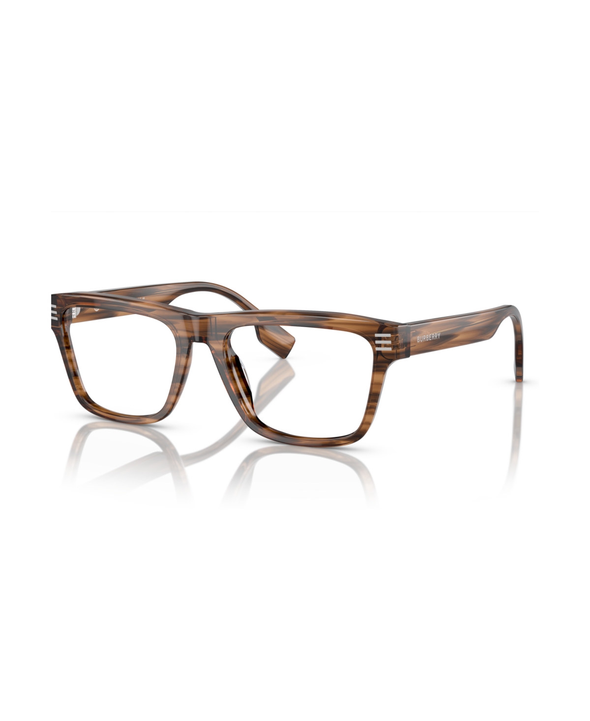 Men's Square Eyeglasses, BE2387 - Brown