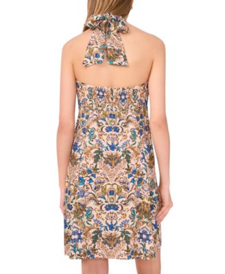 Women's Sleeveless Halter A-Line Dress