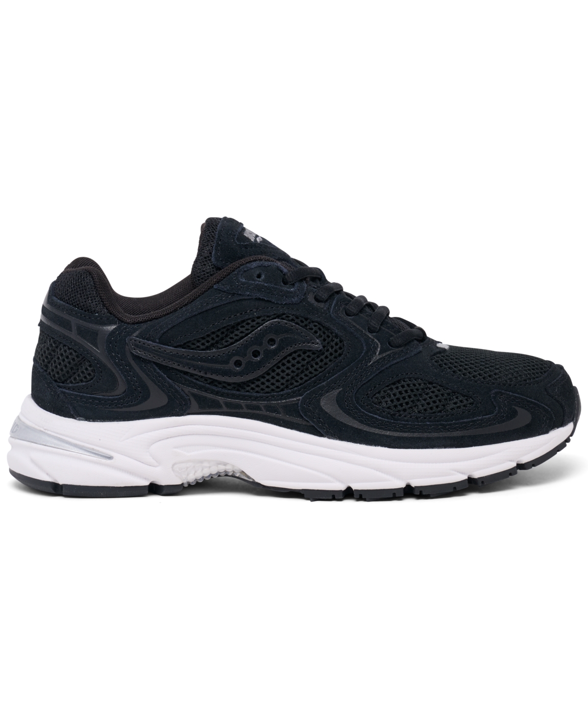 Saucony Women's Grid Jazz 9 Suede Casual Sneakers From Finish Line In Black