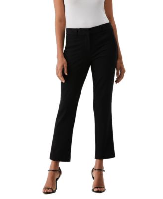 Petite Straight Leg Ankle Pants