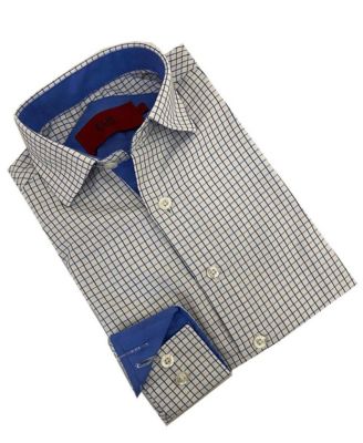 Big Boys Short Sleeve Red Tattersal Shirt