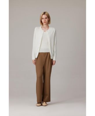 Women's 100% Merino Wool Light Weight Cardigan | Ultra Soft Fine-gauge Sweaters Machine Washable