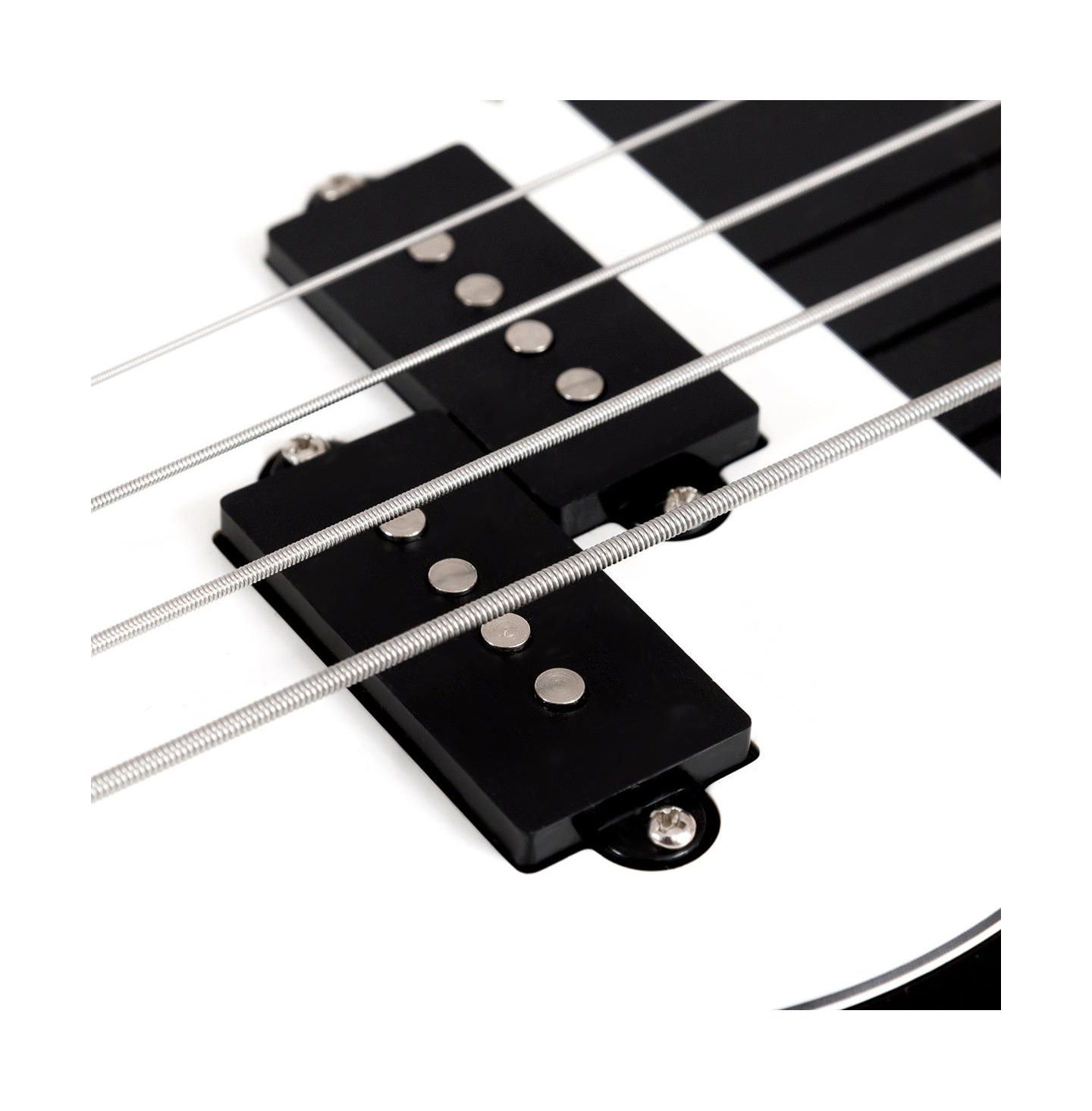 Детская игрушка Mecale Electric 4-String Beginner Bass Guitar, Musical Toy, цвет: Чёрный — фото 11