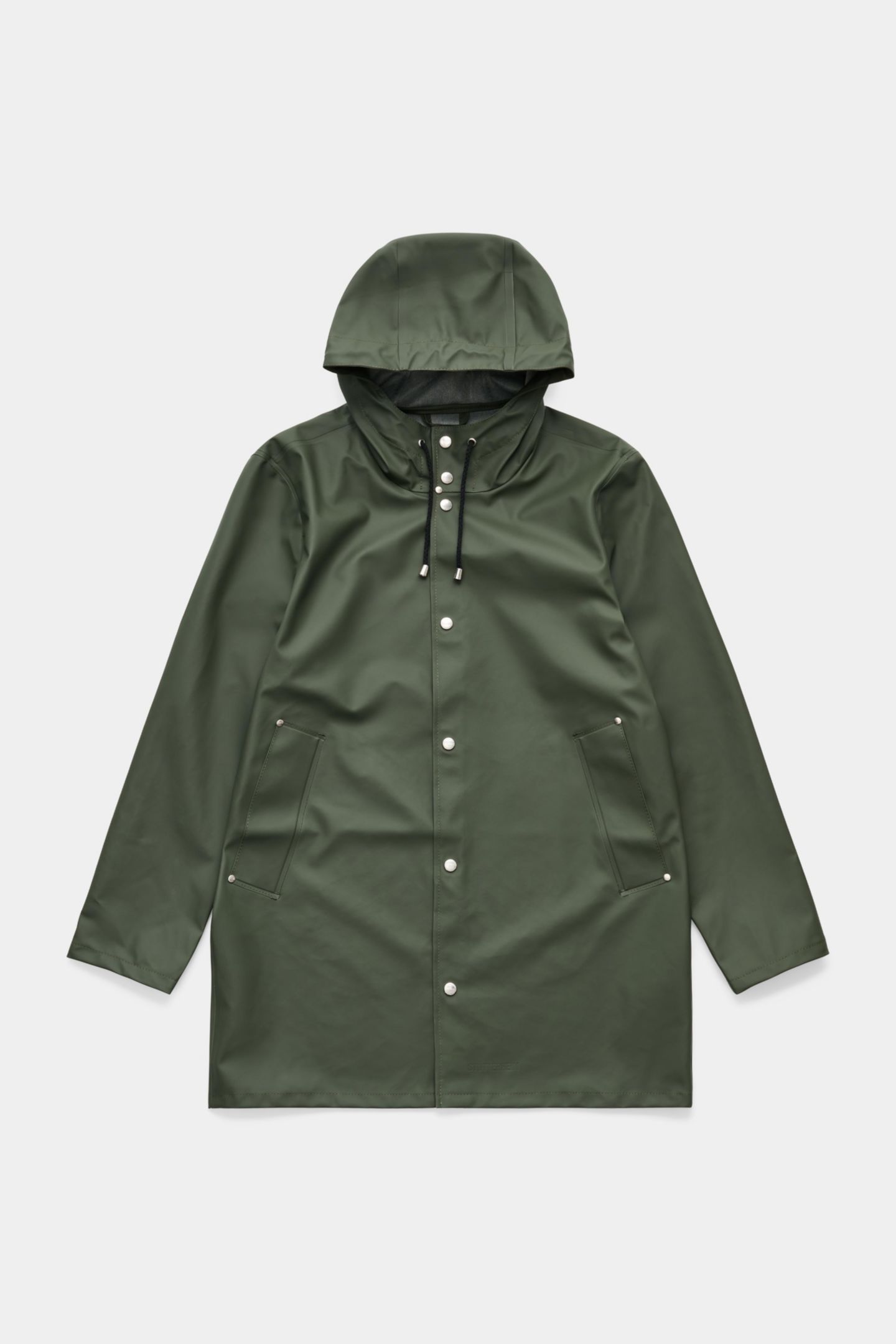 Женские куртки Stutterheim Stockholm Lightweight Raincoat, цвет: Зелёный — фото 4