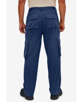 Big & Tall by KingSize Ranger Side-Elastic Stacked Cargo Pocket Pants
