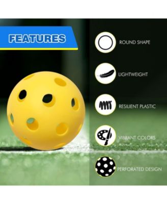 12-Pack Plastic Practice Baseballs, Training Baseballs for All Skill Levels. (Several Colors Available)