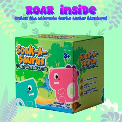 T-Rex Dino Water Blaster - Blue & Pink