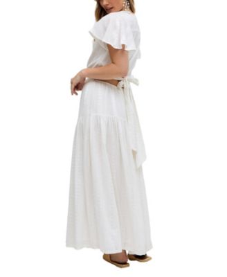 Women's Candice Flutter Sleeve Maxi Dress