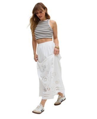 Women's Georgina Lace Paneled Maxi Skirt