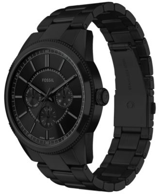 Men's Pearson Multifunction Black Stainless-Steel Watch, 42mm