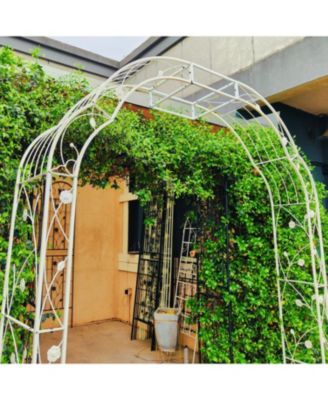 74.4"W x 98.4"H Rustproof Metal Garden Arch